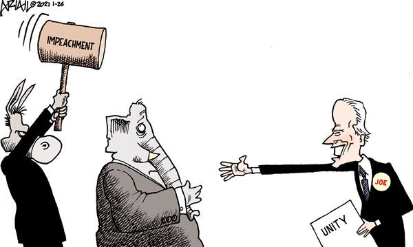 Editorial cartoon published Jan. 26, 2021